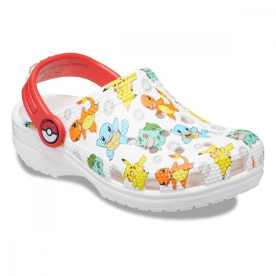 Saboti Crocs Classic Pokemon Clog Toddler Alb - White/Multi foto