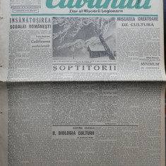 Cuvantul , ziar al miscarii legionare , 10 ianuarie 1941 , 1