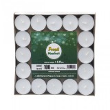 Set 100 lumanari pastila 14gr ardere 4h alb Zilan ZTS8450