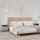 VidaXL Noptiere, 2 buc., gri beton, lemn prelucrat