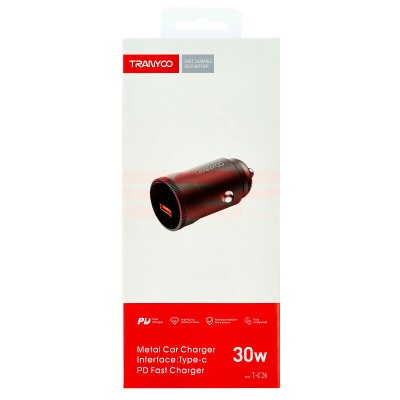 Incarcator auto Type-C PD 30W TRANYOO T-C26 GOLDEN foto