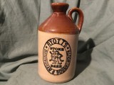 Sticla veche din ceramica pentru bere Ryott's Stone Beer / Birmingham &amp; Bournemouth sfarsit de sec XIX inceput de sec XX !