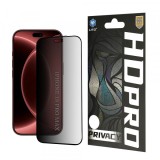 Folie de protectie Ecran Privacy Lito HD Pro pentru Apple iPhone 18 Pro Max, Sticla Securizata, Full Glue
