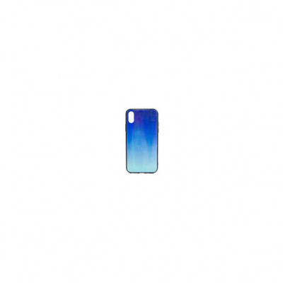 Husa Compatibila cu Apple Iphone XR - Iberry Glass Albastru foto