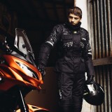 Pantaloni moto pentru barbati W-TEC Rusnac, impermeabili, cu protectii CE