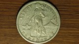 AG10 Filipine - administratie SUA /americana WW2 - raritate 10g argint 750 - 50 centavos 1944 XF/XF+