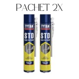 Pachet 2x Tytan Spuma PU STANDARD umplere goluri 670 ml