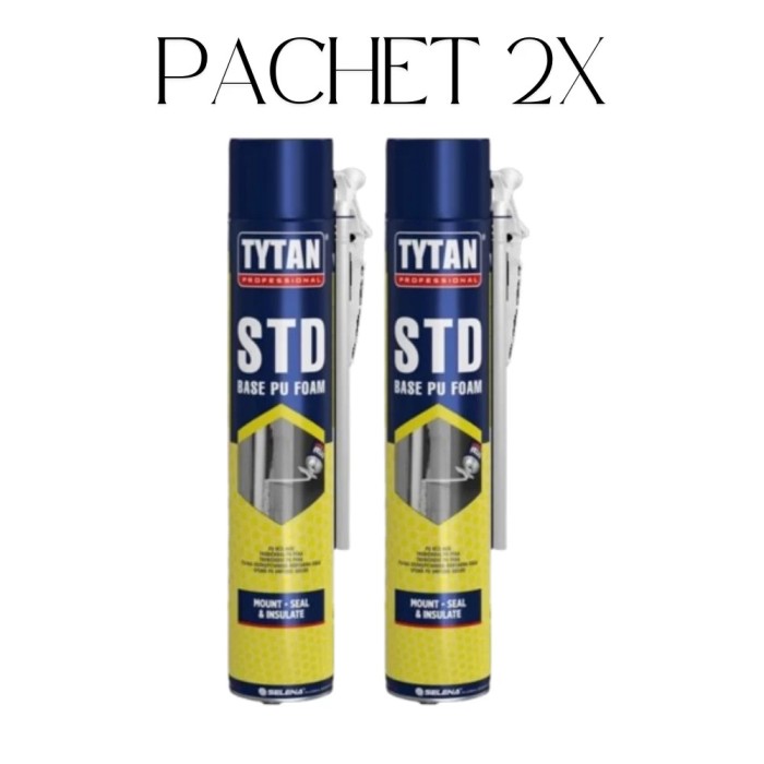 Pachet 2x Tytan Spuma PU STANDARD umplere goluri 670 ml