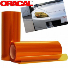 Folie protectie faruri / stopuri ORACAL (100 x 50 cm) - orange