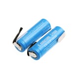 Cameron Sino 3.7V 650mAh Li-ion 43.00 x 14.10 x 14.10mm cells (2pcs) with solder tabs