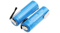 Cameron Sino 3.7V 650mAh Li-ion 43.00 x 14.10 x 14.10mm cells (2pcs) with solder tabs