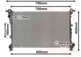 VAN WEZEL 17012706 Radiator, racire motor