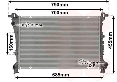 VAN WEZEL 17012706 Radiator, racire motor foto