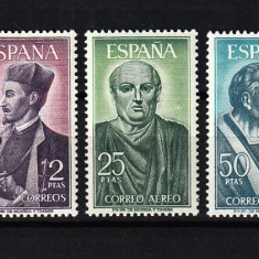Timbre Spania, 1966 | Personalităţi istorice - Seneca, Valdes | Compl. MNH | aph