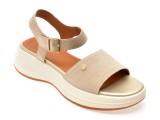 Sandale GEOX bej, D550VA, din piele intoarsa