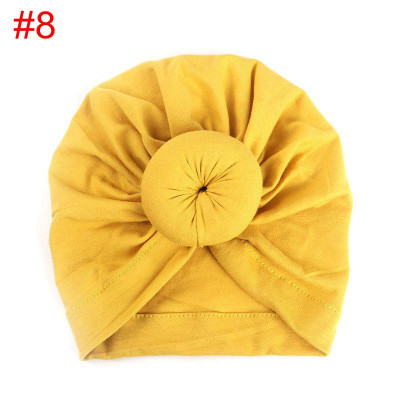 Turban bebelusi din bumbac drool (culoare: galben) foto