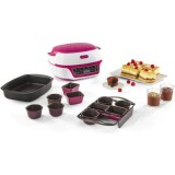 Aparat pentru deserturi si produse de patisserie Tefal Cake Factory Delices KD810112, 5 programe automate + mod manual, ajustarea temperaturii, tava a