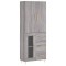 Dulap inalt, gri sonoma, 69,5x34x180 cm, lemn compozit