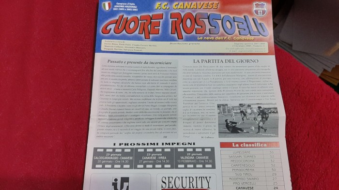 program Canavese - Pavia