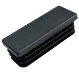 Capac plastic pentru teava dreptunghiulara, Midica, negru, 80 x 40 mm, set 10 bucati