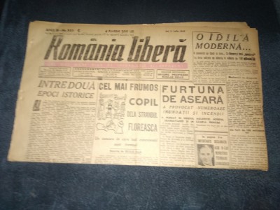 ZIAR ROMANIA LIBERA 11 IULIE 1946 foto