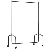 HOMCOM Suport pentru haine cu 4 roți de fier, 120x60x170cm