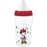 NUK Perfect Match Disney biberon cu controlul temperaturii Minnie 3m+ 260 ml