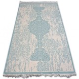 Covor acril Mirada 5410 Jasnoalbastru Franjuri, 160x230 cm, Dreptunghi, Poliester