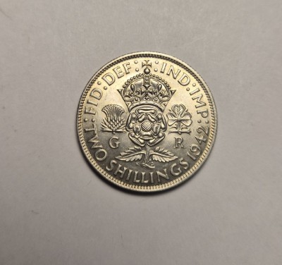 2 Shillings 1942 UNC foto