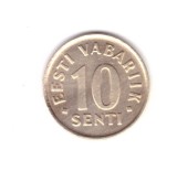 Moneda Estonia 10 senti 2002, stare foarte buna, curata, Europa, Cupru-Nichel