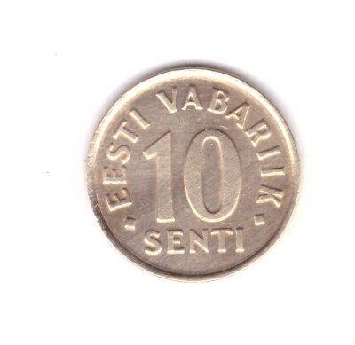 Moneda Estonia 10 senti 2002, stare foarte buna, curata foto