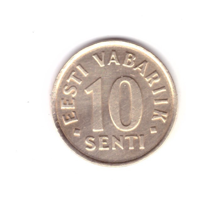Moneda Estonia 10 senti 2002, stare foarte buna, curata
