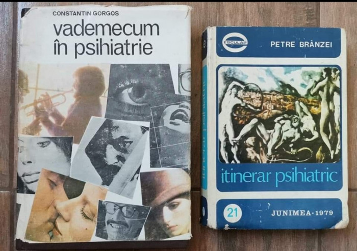 Lot 2 carti volume Vademecum &icirc;n psihiatrie și Itinerar psihiatric