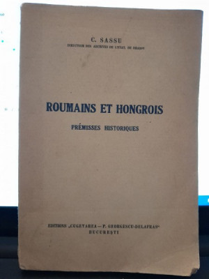Roumains et hongrois, premisses historiques - C. Sassu text in limba franceza foto