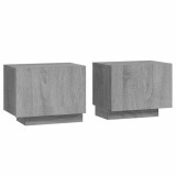 Cumpara ieftin Noptiera, gri sonoma, 100x35x40 cm, lemn prelucrat