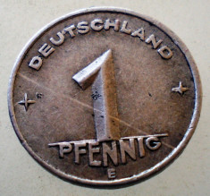 1.966 GERMANIA RDG DDR 1 PFENNIG 1952 E MULDENH&amp;Uuml;TTEN foto