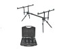 Set Pescuit: Rod Pod 4 Posturi Aluminiu + 4 Avertizori Wireless cu Statie, Ajustabil, Geanta Transport