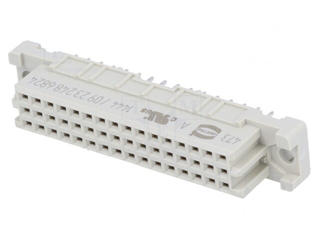 Mufă DIN 41612 tip 2C mamă 48 PIN THT aurit 2A