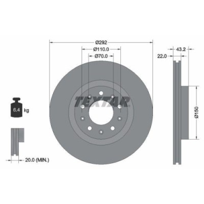 Set disc frana Alfa Romeo 159 (939) 06.05-12.12, 159 Sportwagon (939) 06.05-12.12, Brera (939) 01.06-05.11, Giulia (952) 10.15-, Spider (939) 03.06-0 foto