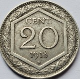 20 centesimi 1918 Italia, km#58