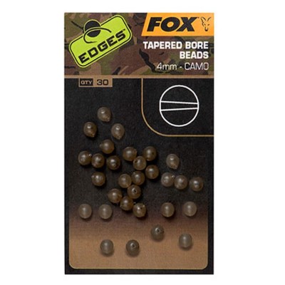 Bilute Cauciuc Fox Tapered Bore Beads Camo, 6mm, 30buc/pac foto