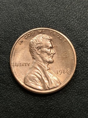 B 11 Moneda 1 Cent SUA 1986 foto