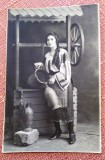 Tanara in costum popular. Fotografie datata 1926 - Foto Elegant, Bucuresti