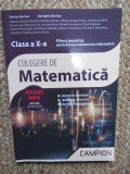 Culegere de matematicaClasa a X-a / filiera teoretica, specializarea matematica-informatica - Georgeta Burtea, Marius Burtea