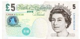 Anglia Marea Britanie 5 Pounds 2002 P-391d Seria 08824538