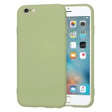 Husa premium din silicon pentru iphone 6/ 6s - softflex, microfibra, matcha
