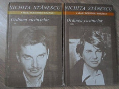 ORDINEA CUVINTELOR VOL.1-2 - NICHITA STANESCU foto