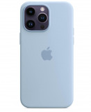 Husa din silicon Apple iPhone 14 Pro Max cu MagSafe, albastru Sky - RESIGILAT