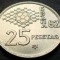 Moneda 25 PESETAS - SPANIA, anul 1982 (80) *cod 3921 CM FOTBAL - UNC