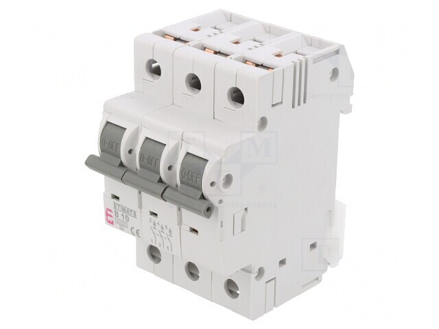 &Icirc;ntrerupător de supracurent 10A 3P 230/400VAC 6kA